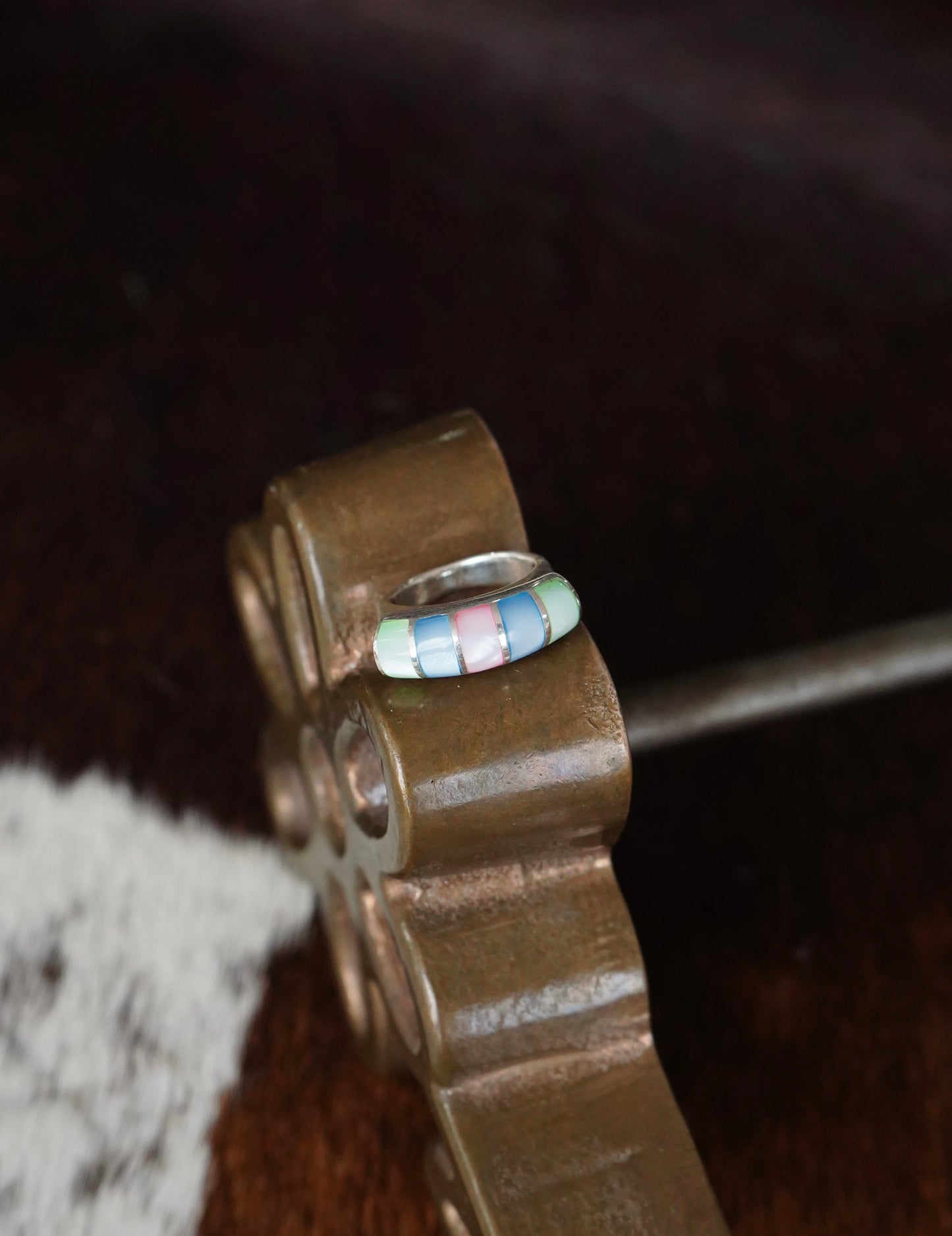 Pastel Multistone Ring - Sz 5.5