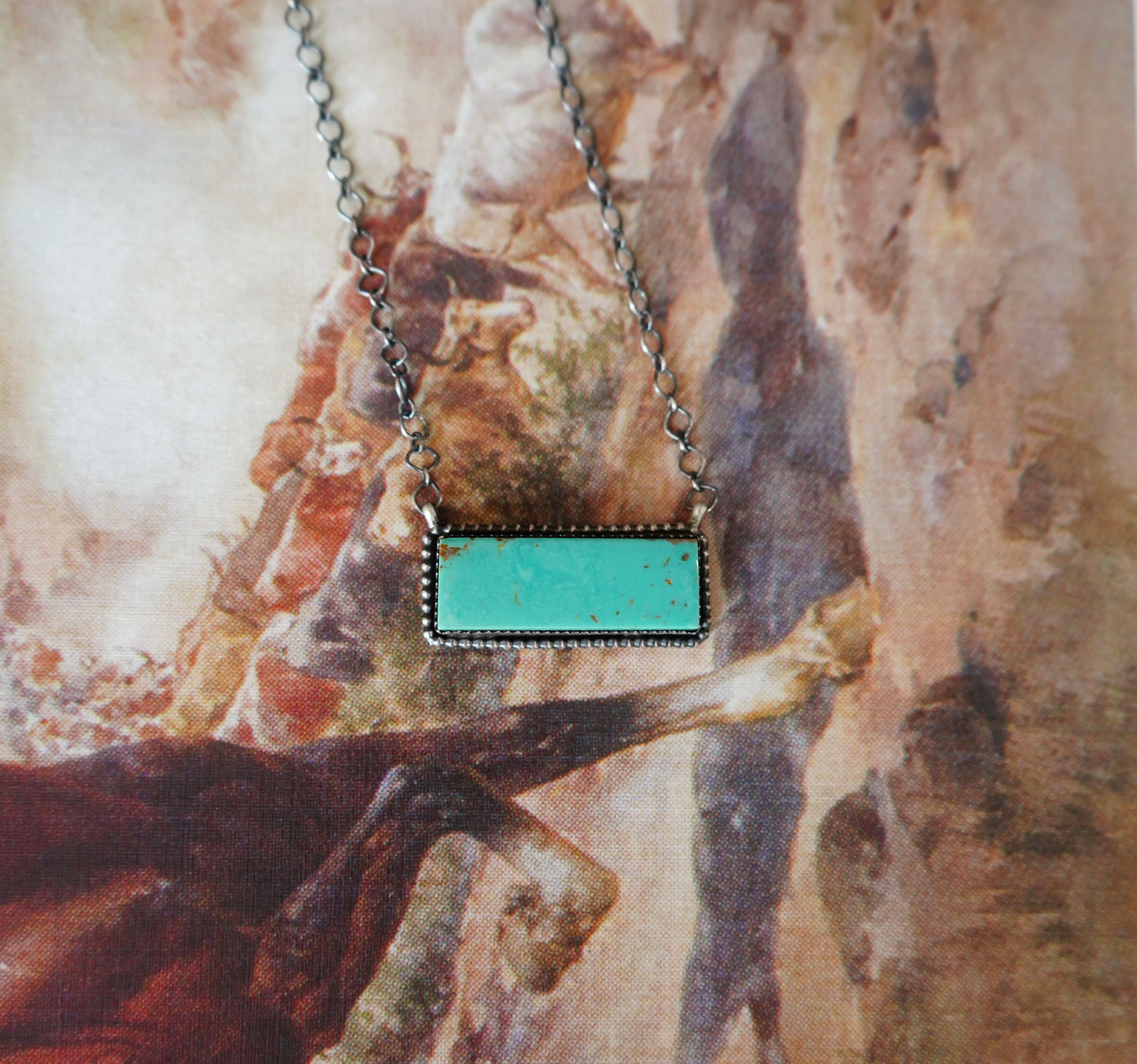 Turquoise Bar Necklaces