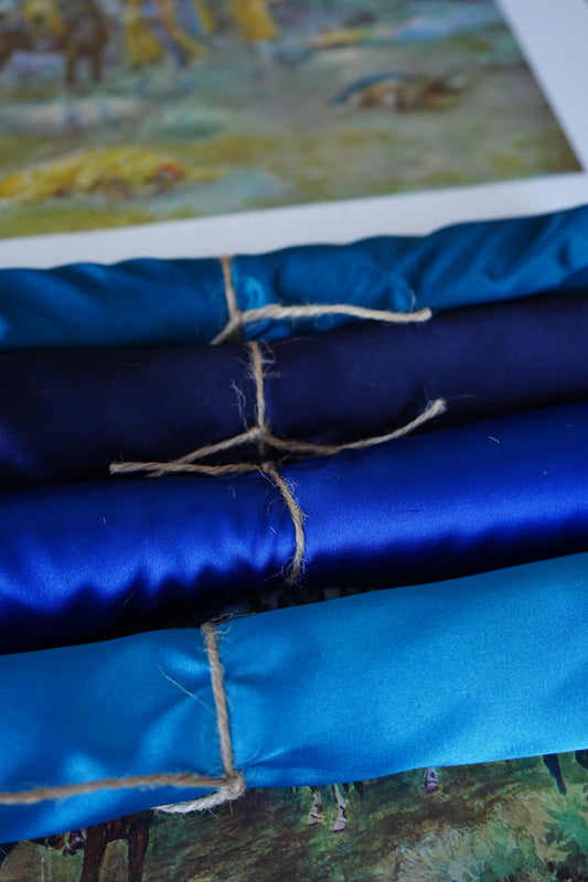 Blue Solid Wild Rags