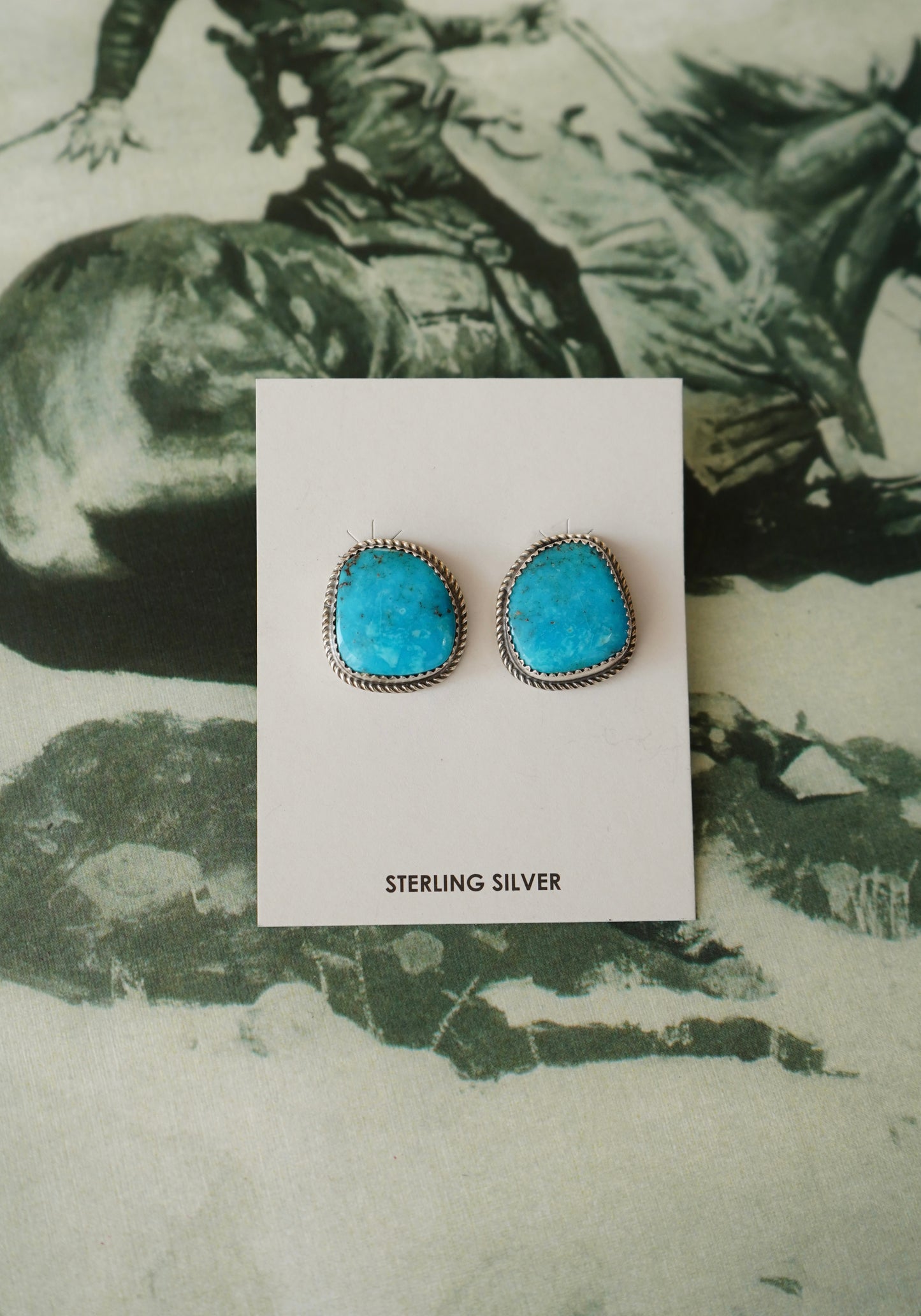 Donovan Nez Turquoise Stud Earrings