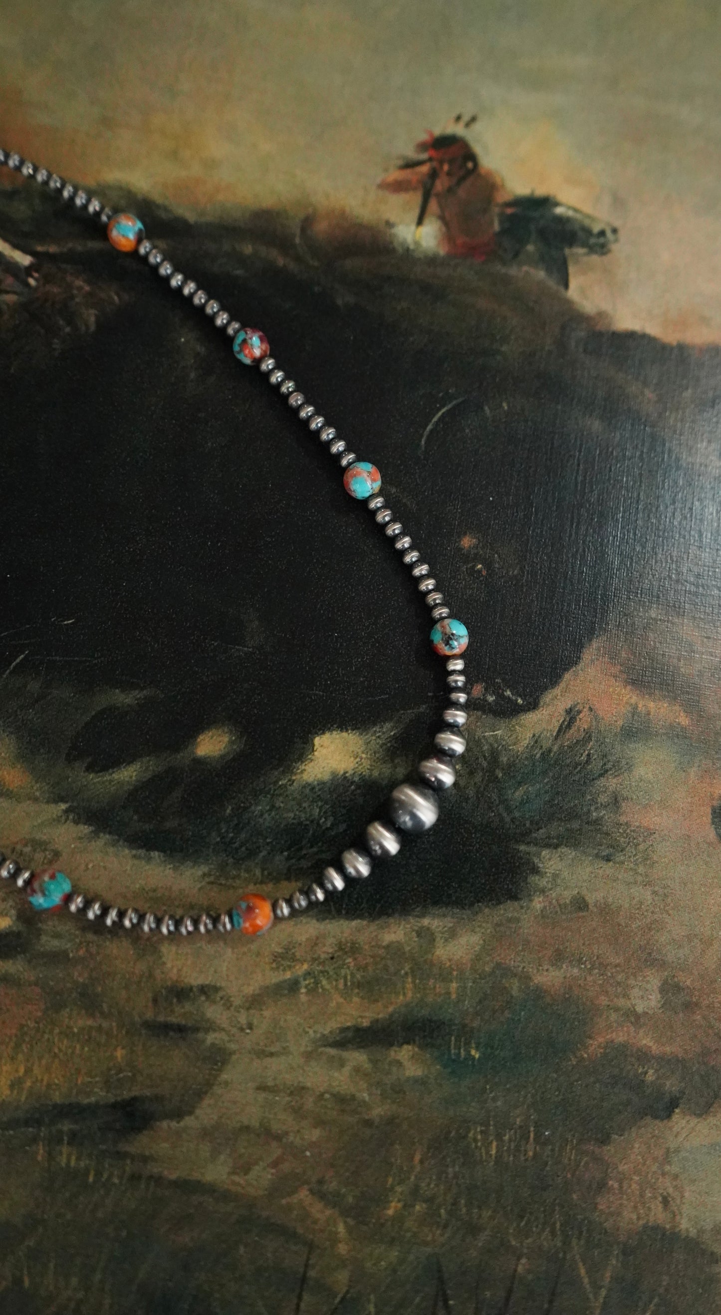 Sterling Silver Pearls w/ Dahlia Beads Necklace - 18”