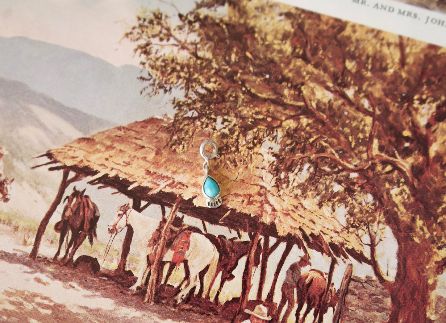 Turquoise & Sterling Silver Charm Bracelets