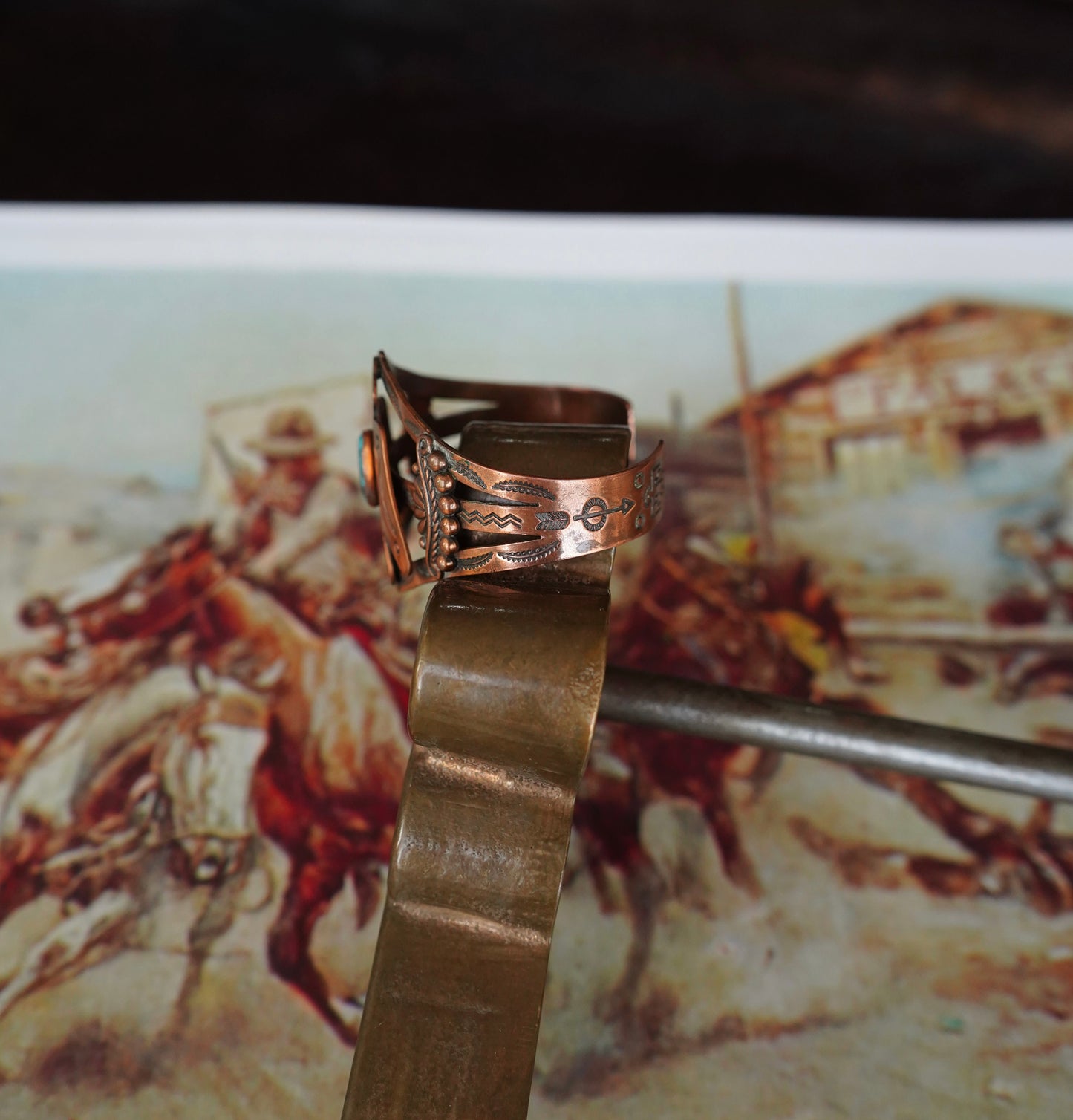 Copper ThunderBird w/ Turquoise Cuff