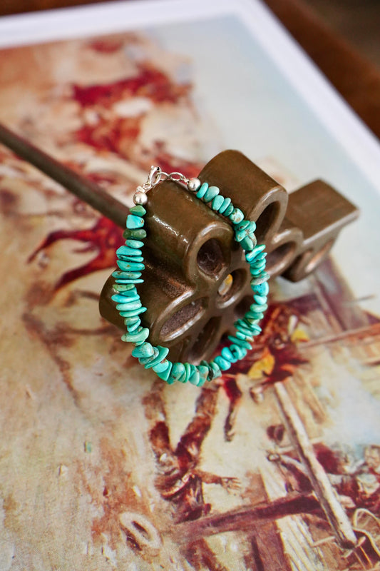Vintage Turquoise Chip Bracelets