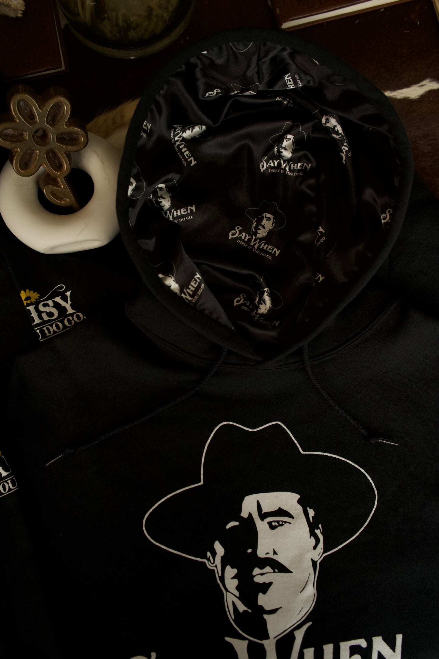 Say When Satin Lined Hooded Sweatshirts