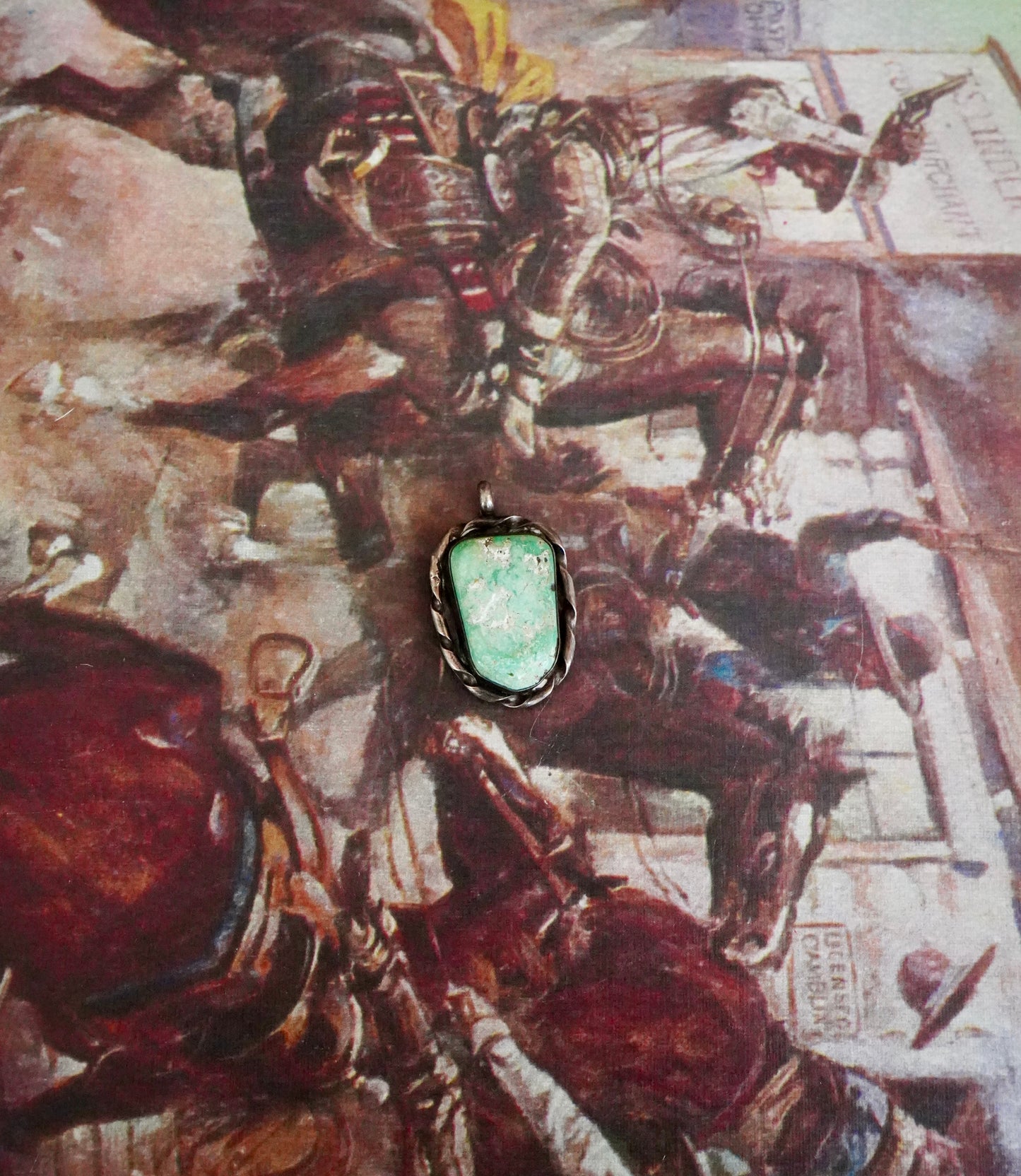 Vintage Nevada Turquoise Pendant