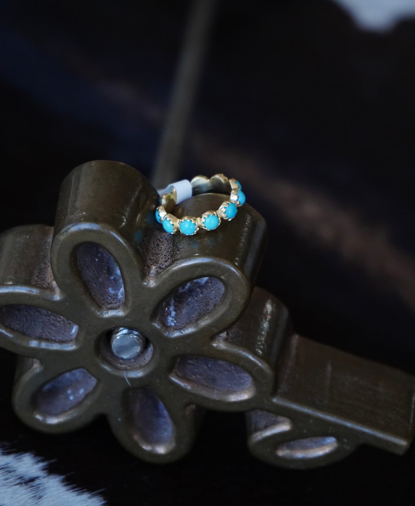 TBP - Gold Plated & Turquoise Infinity Rings