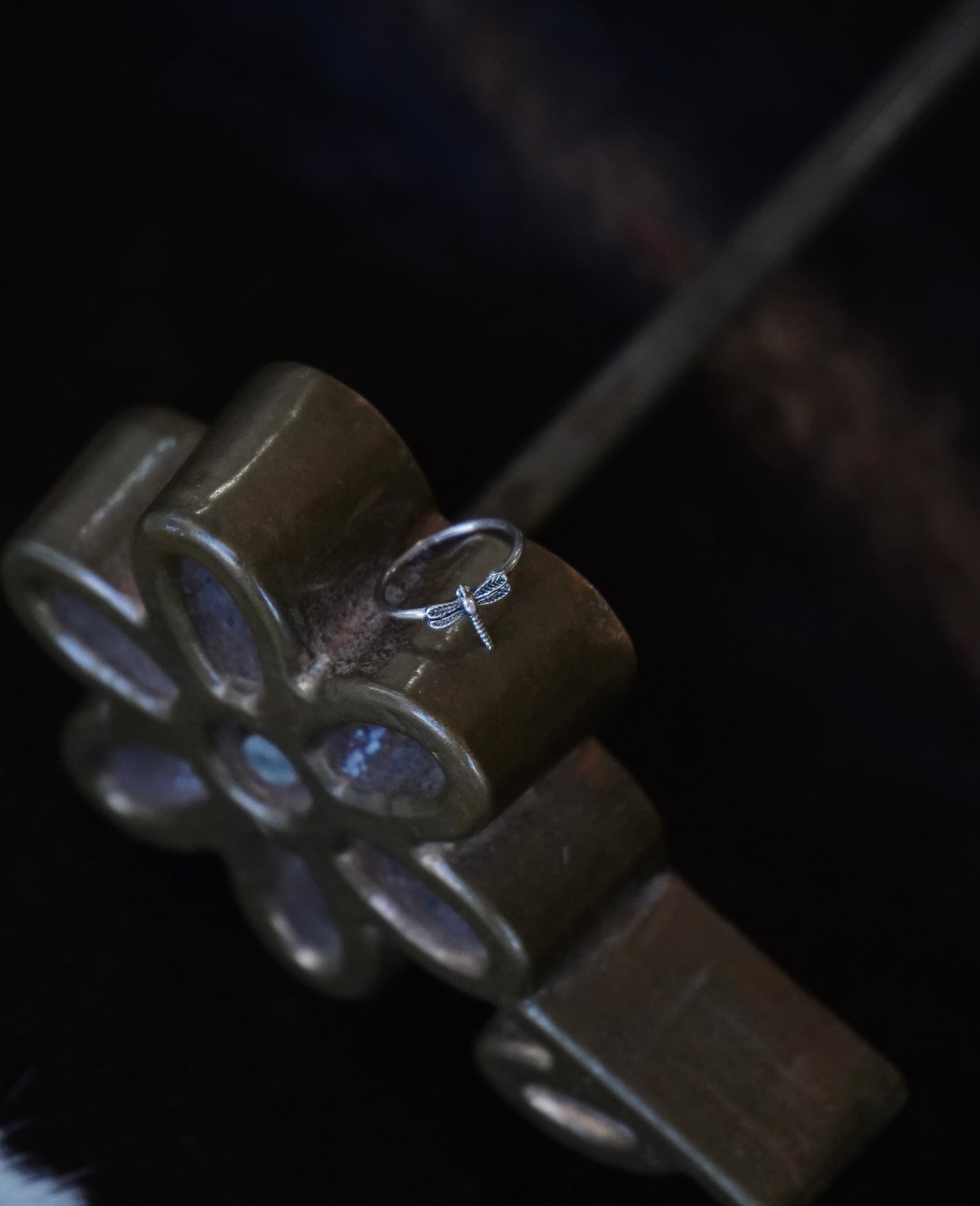 Sterling Silver Dragonfly Ring - Sz 5