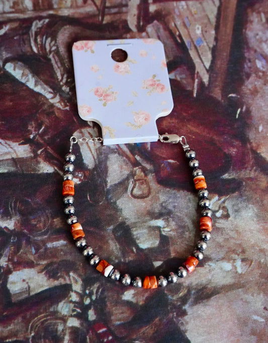Sterling Silver Pearls Clasp Bracelets