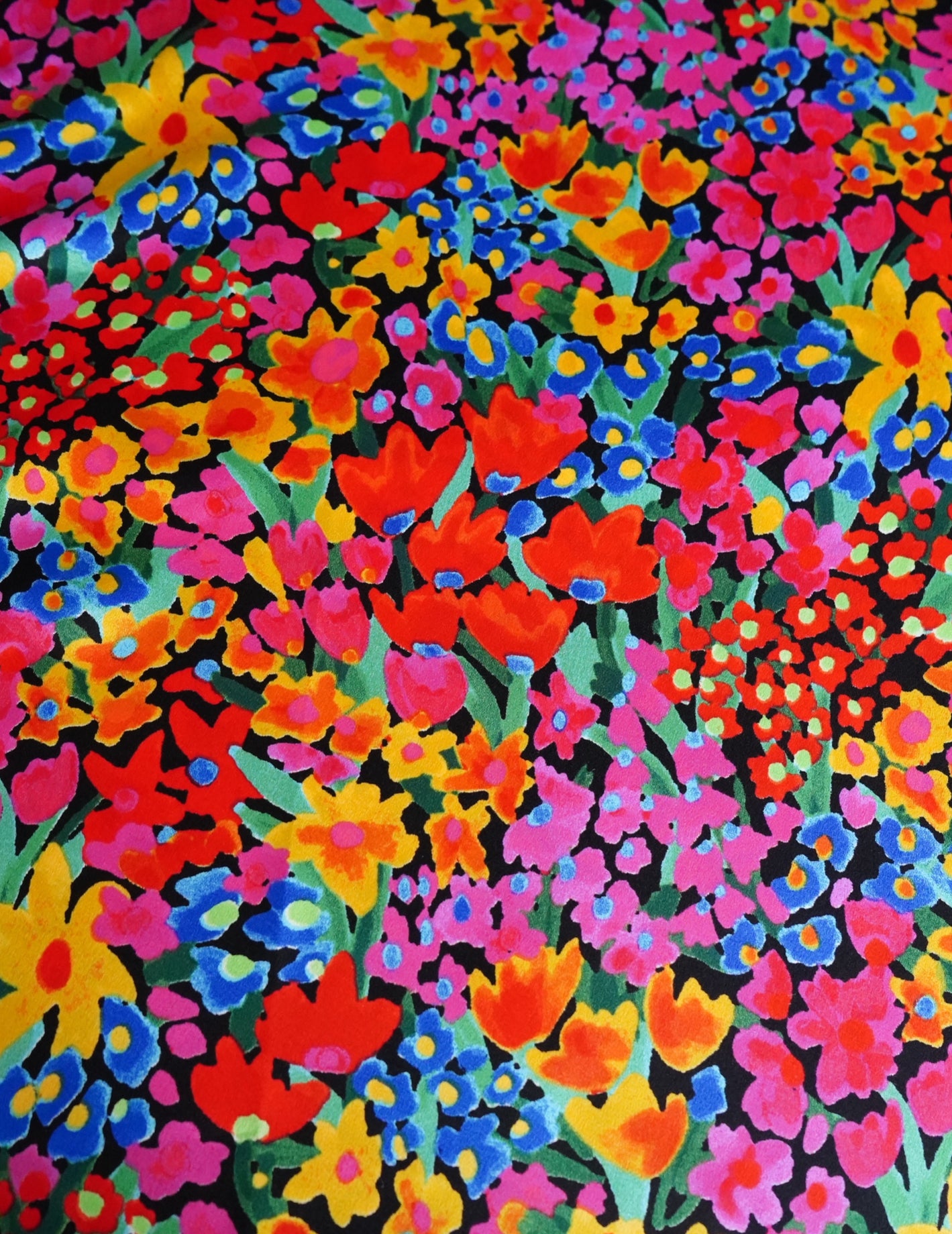 Water Painted Wildflowers DS Wild Rag