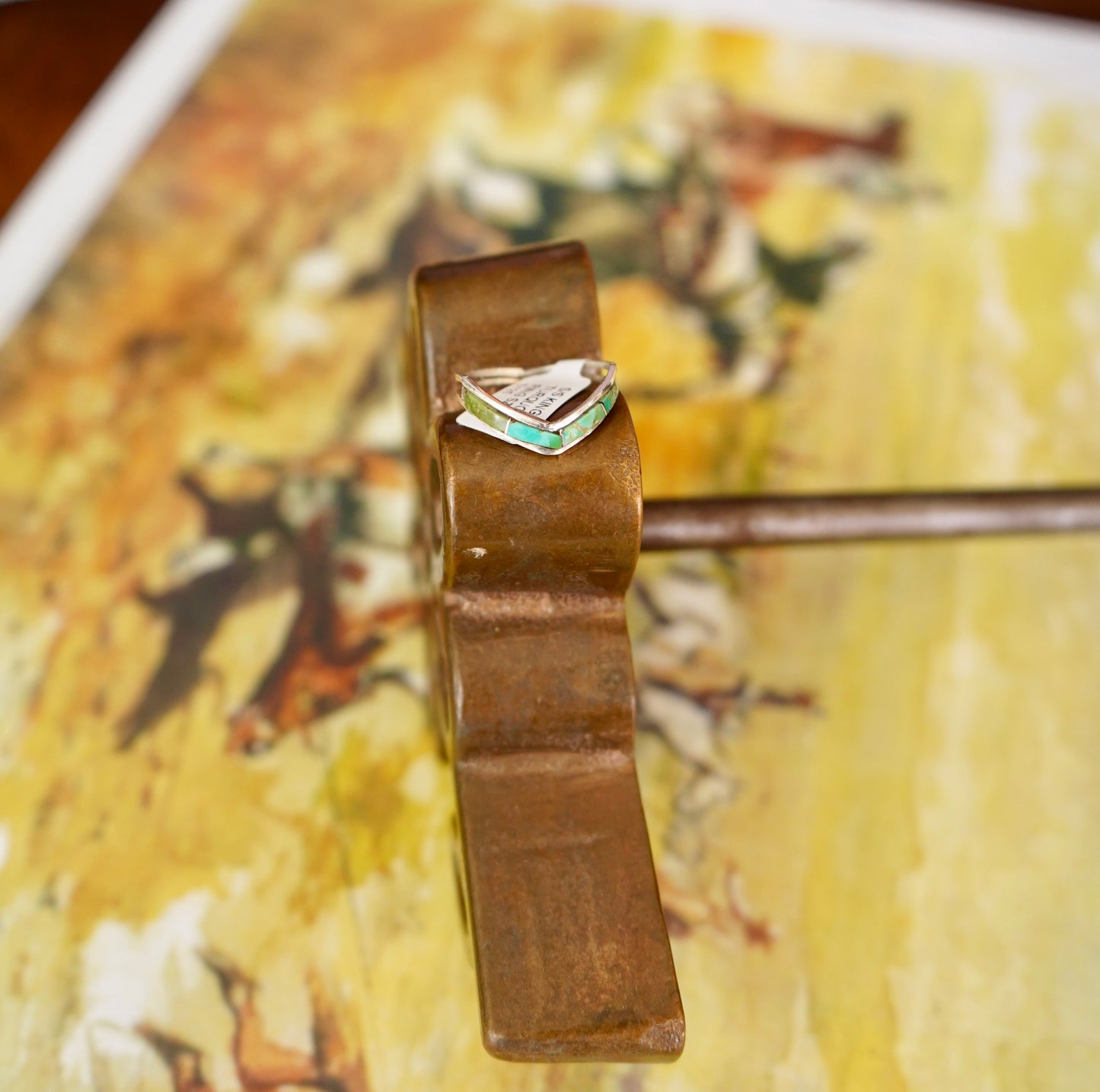 Jamie Johnson Turquoise Inlay Ring - Sz 10