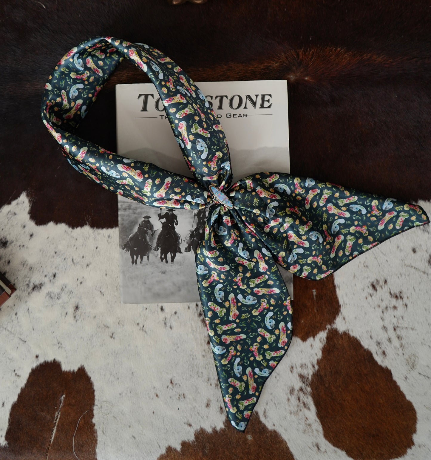 TikTok Black Floral Ween Wildrag