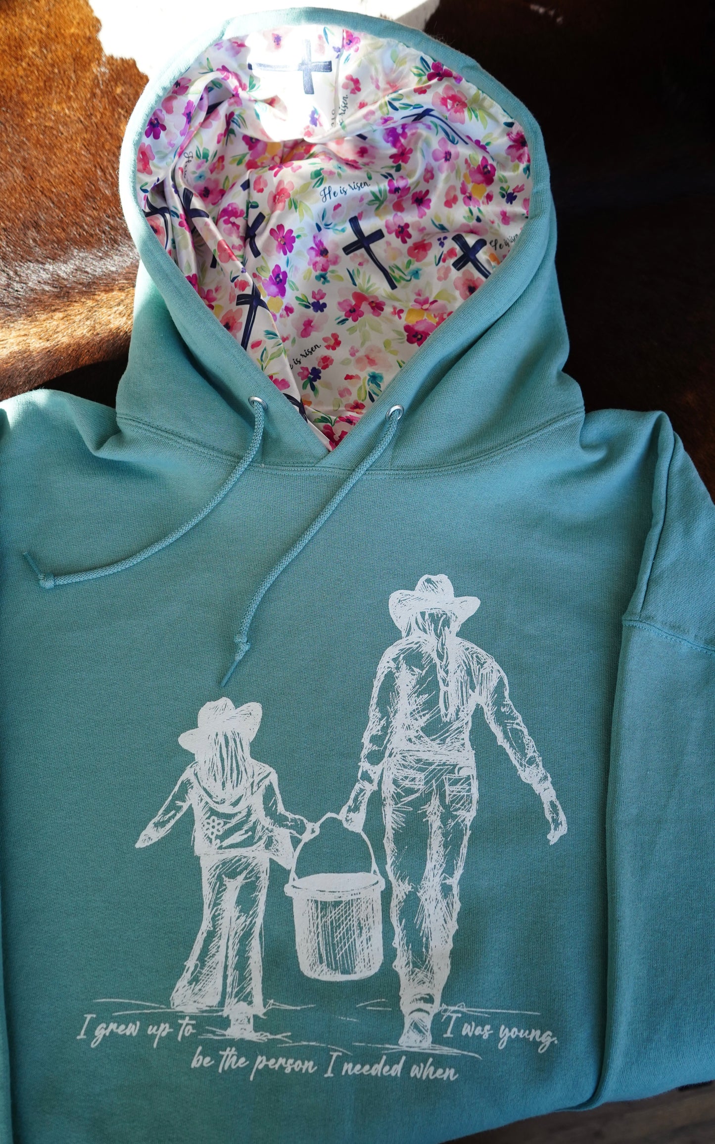 Grew Up Satin Lined Hoodies - Adult and youth