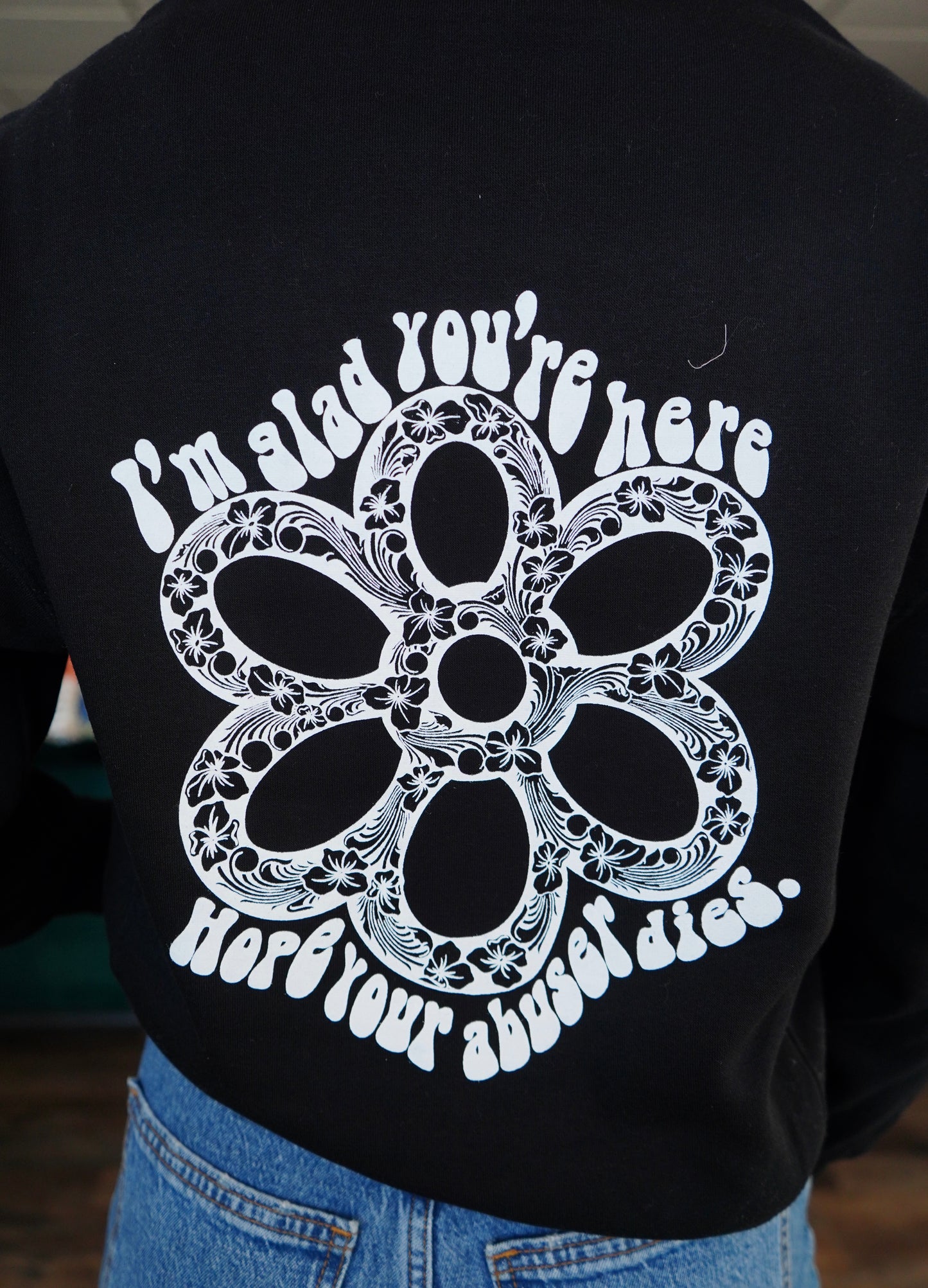 Daisy Hope - Zenana Black Fleece 1/2 Zip Pullover Sweatshirt