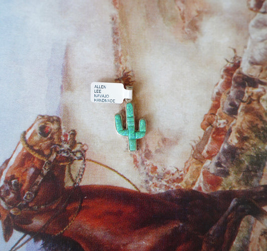 Allen Lee Opal Cactus Pendant