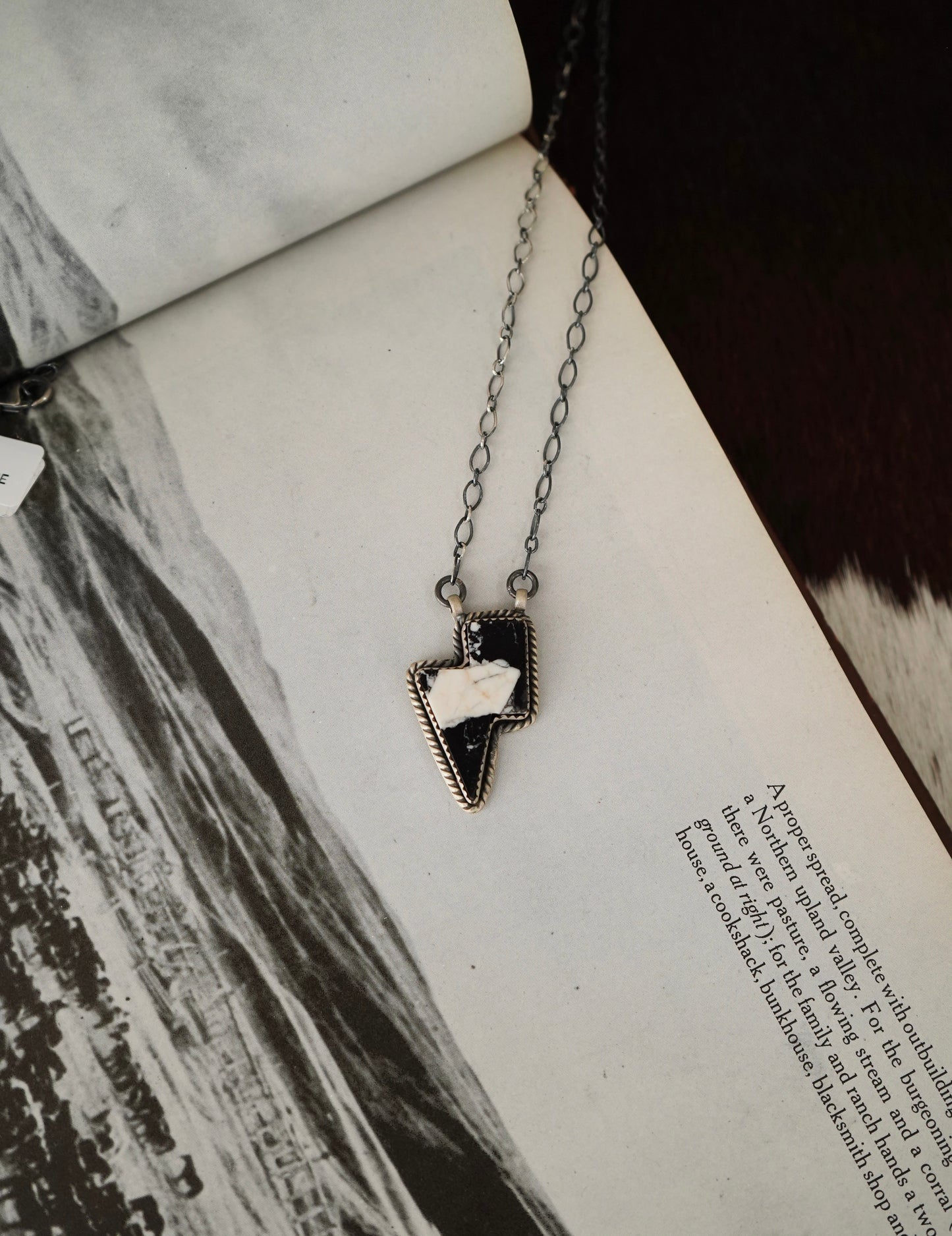 Turquoise Lightening Bolt Necklaces