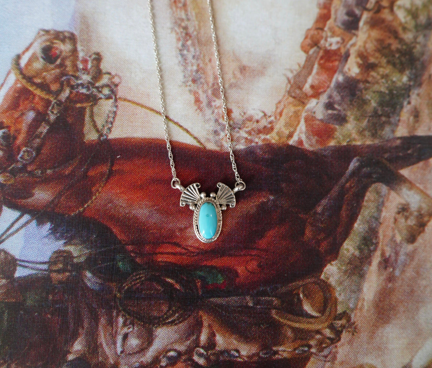 Verley Betone Dainty Turquoise w/ Shells Necklace
