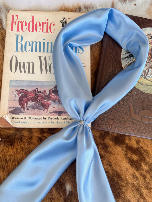 Baby Blue Solid Wild Rag