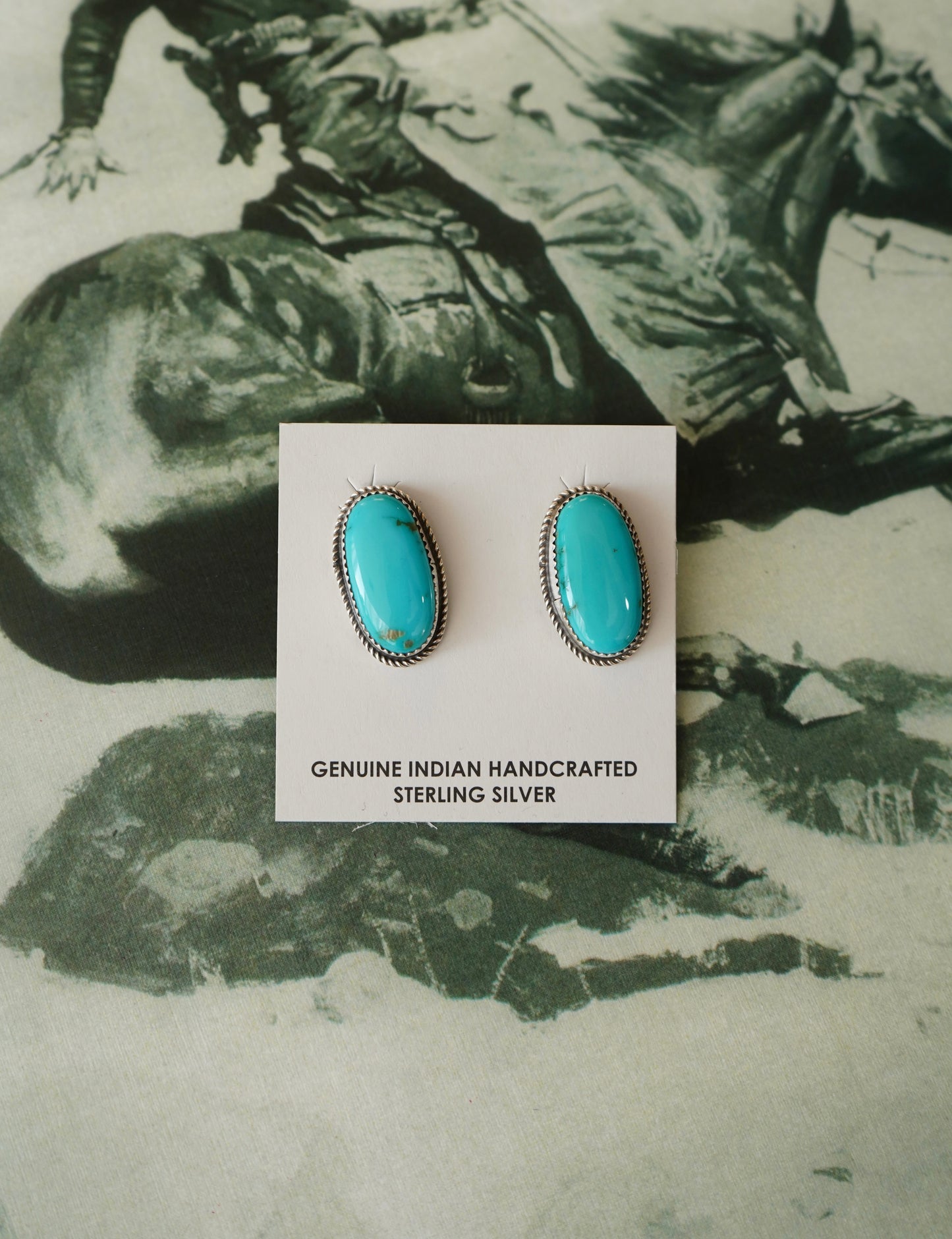 Donovan Nez Turquoise Stud Earrings
