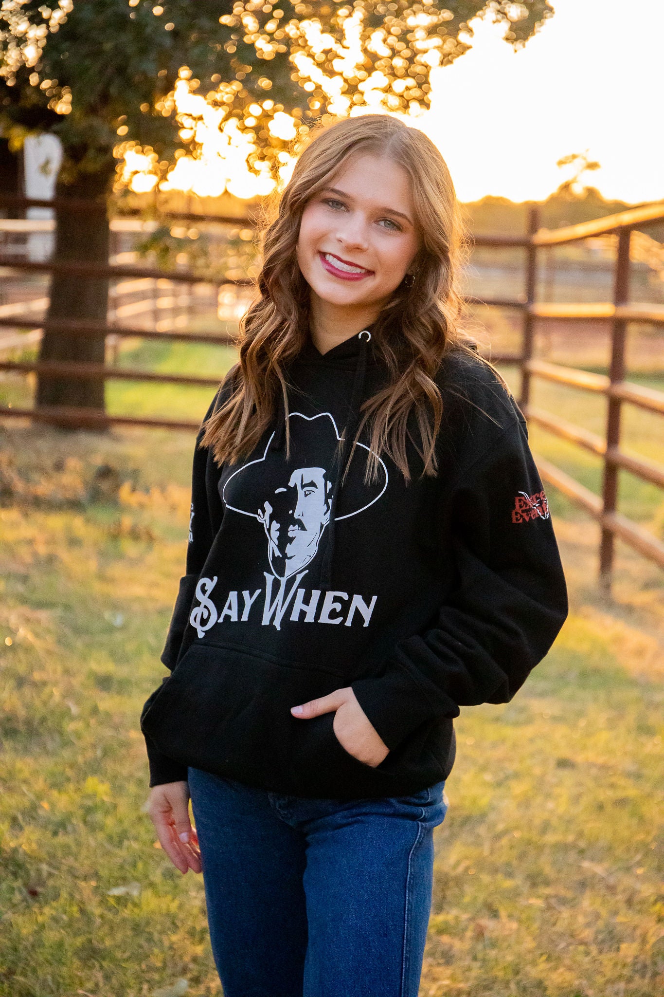 Say When Satin Lined Hooded Sweatshirts