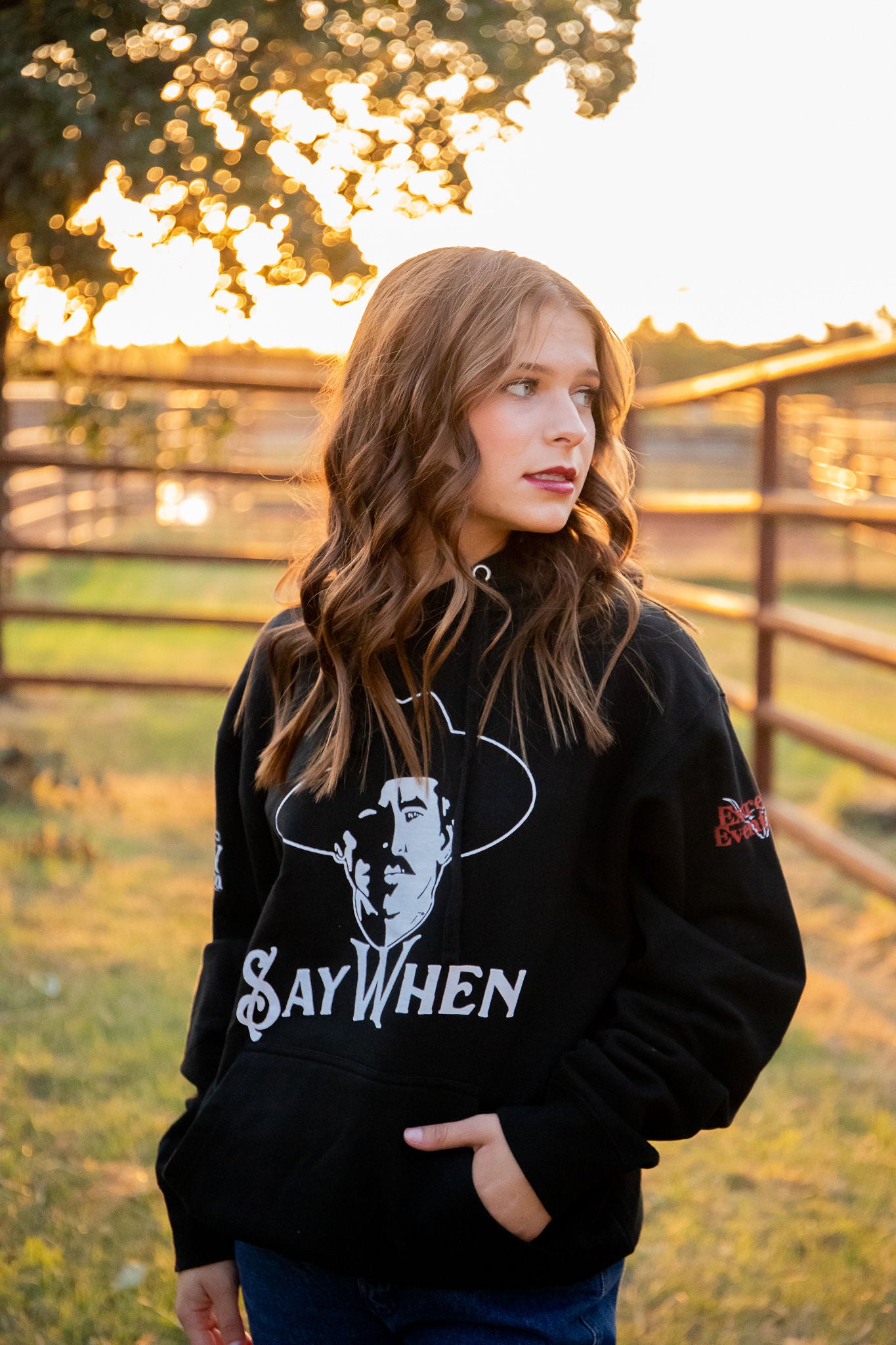 Say When Satin Lined Hooded Sweatshirts