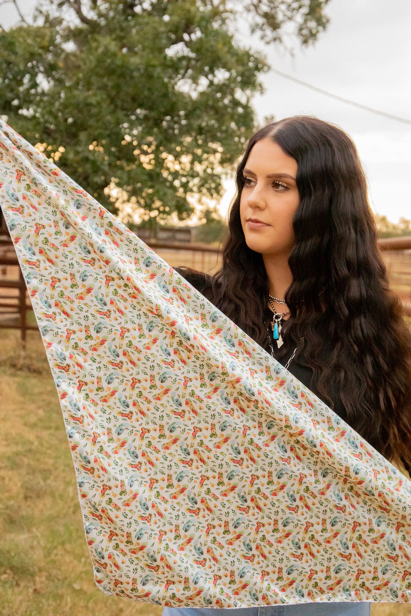 TikTok Floral Ween Wild Rag