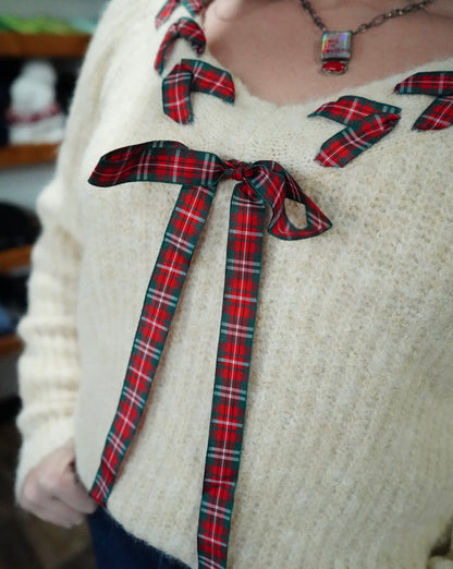 Daisy Ribbon Sweater