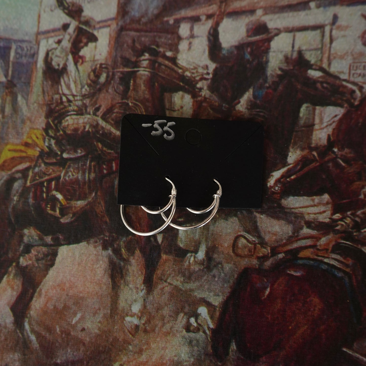 Italian Gold & Silver Hoops