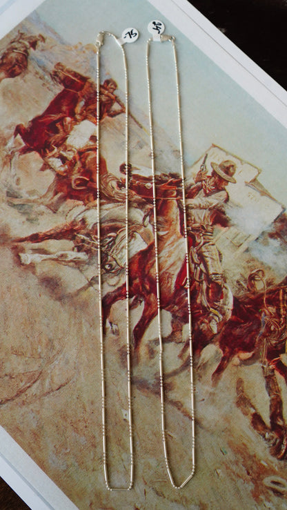 Italy Sterling Silver No Tangle Necklace Chains