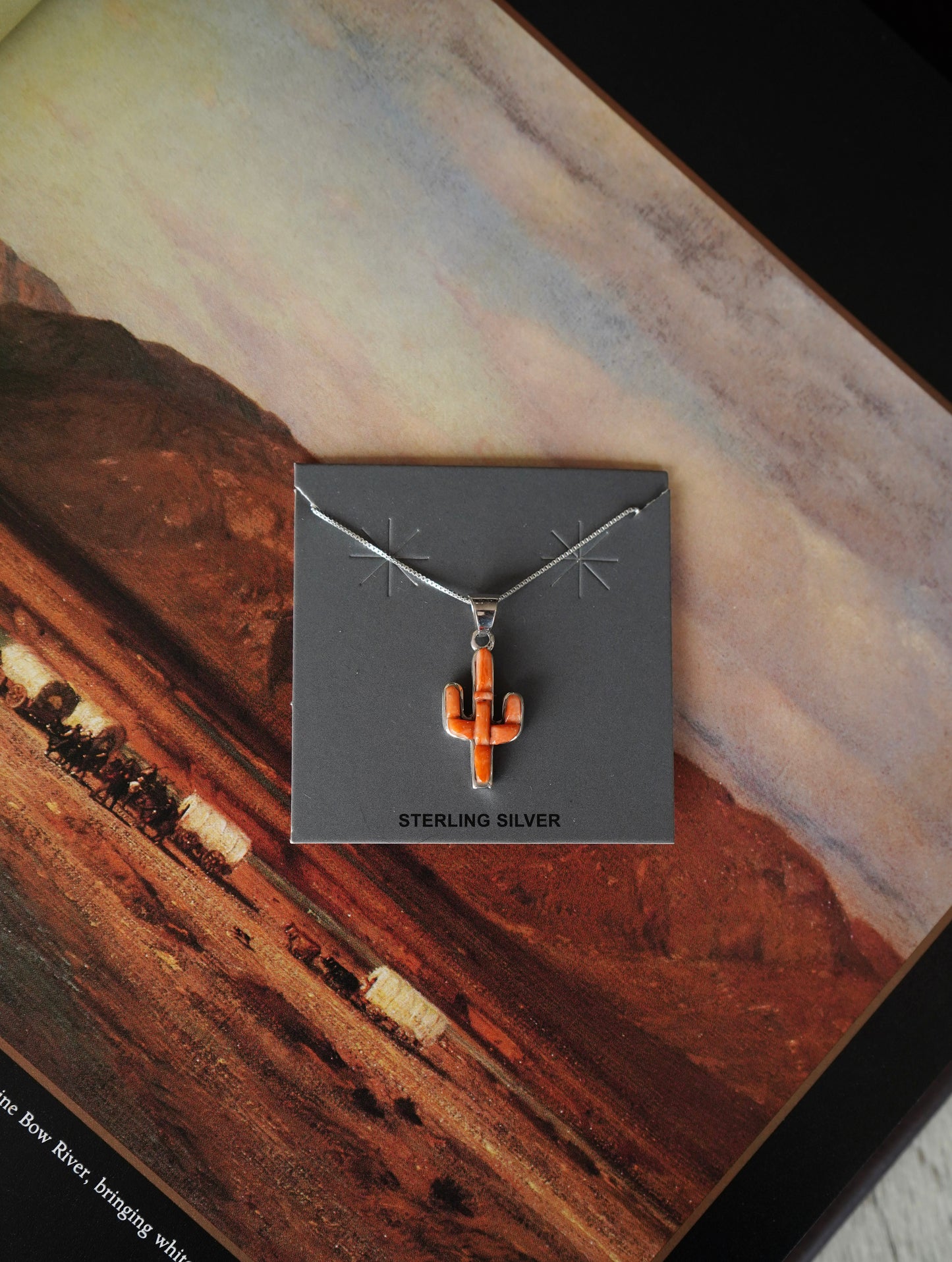 Jerold Francis Orange Spiny Cactus Necklace