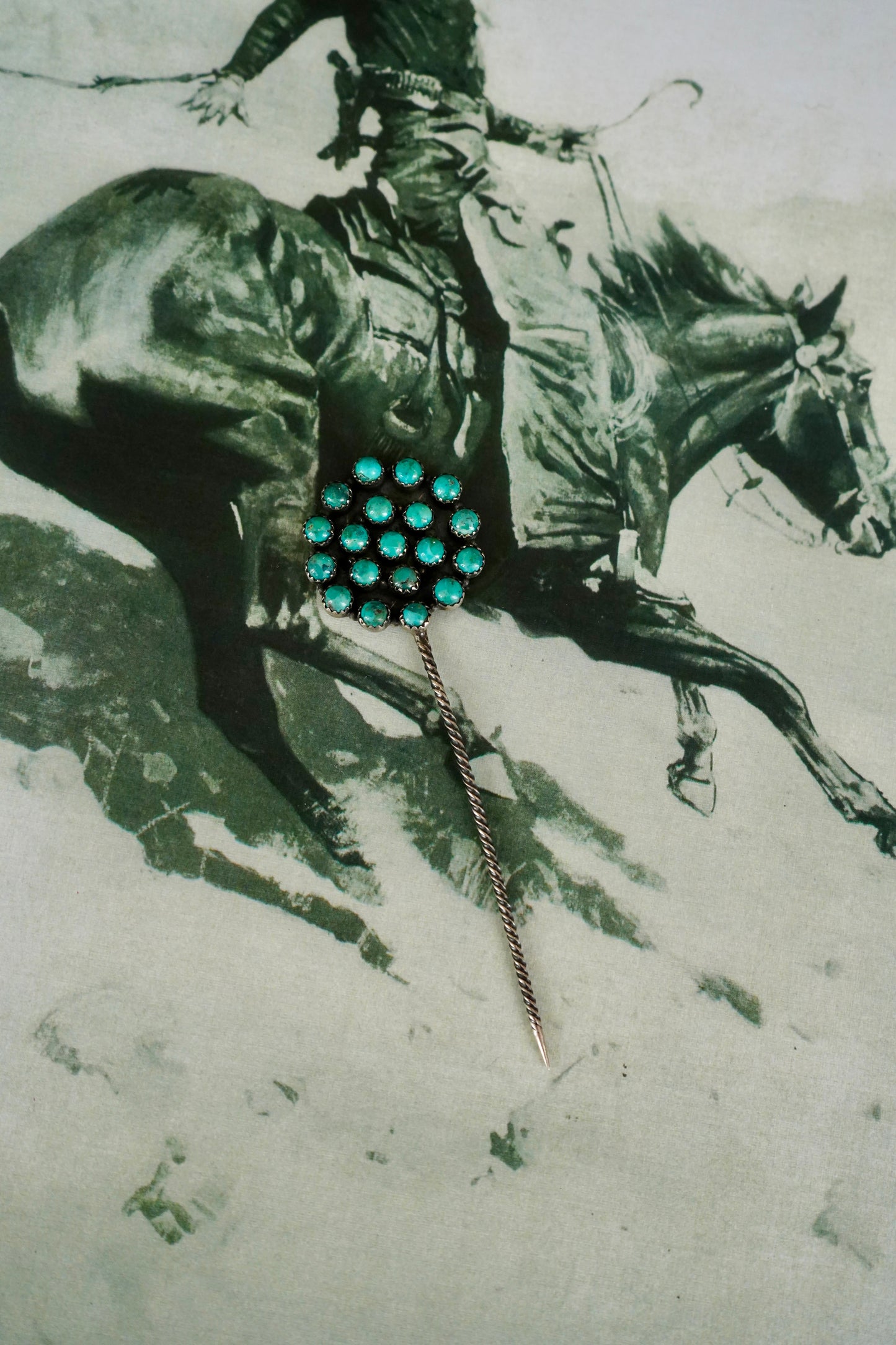 Turquoise Cluster Pins