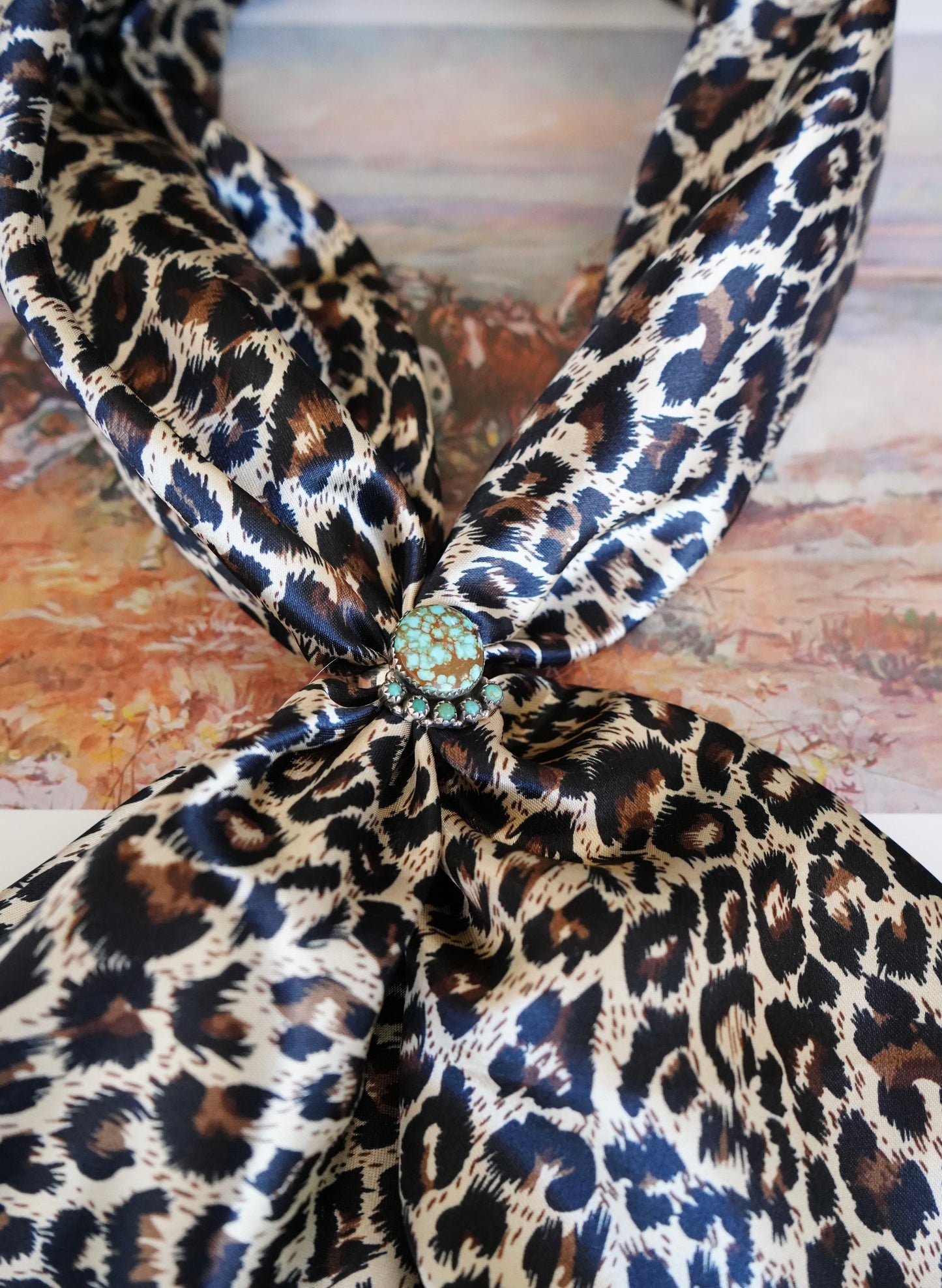 Double Sided Cheetah Wild Rag
