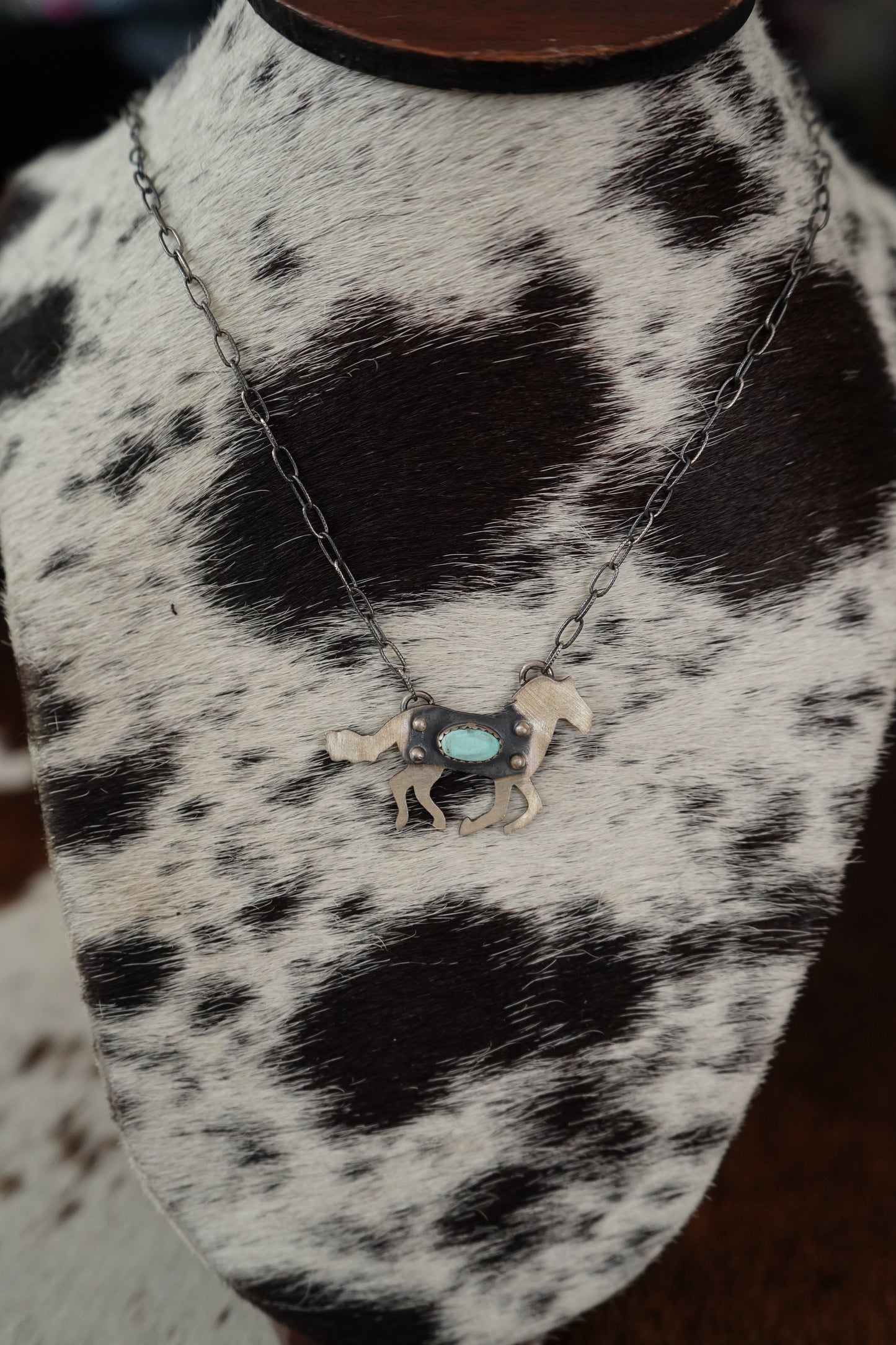 Golden Hills Horse Necklace