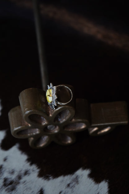 Honey Dahlia Rings - Adjustable