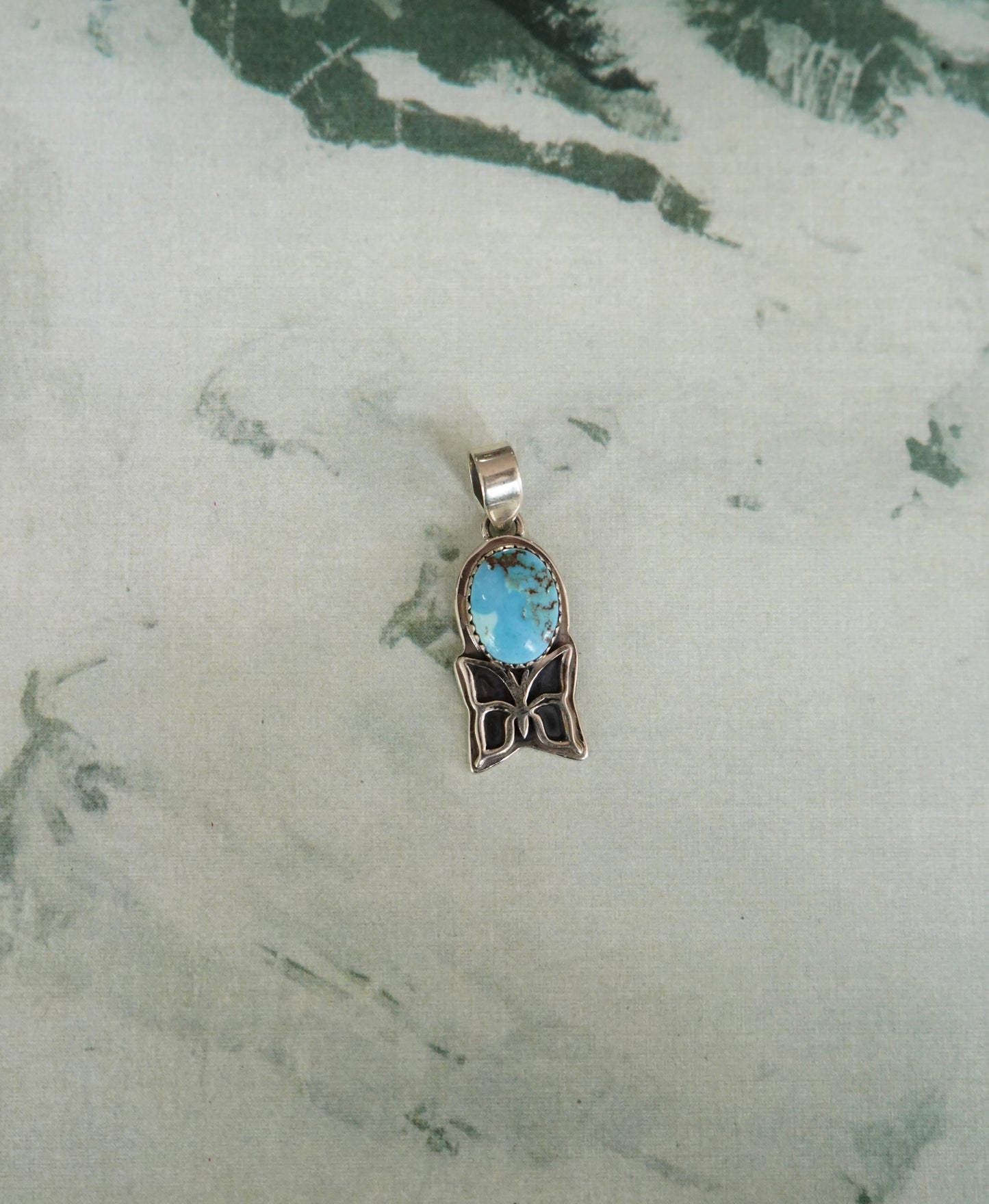 Single Stone Butterfly Pendants