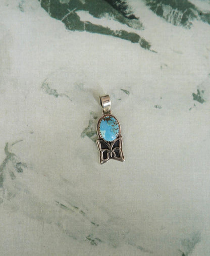 Single Stone Butterfly Pendants