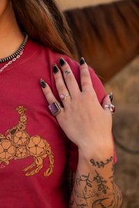 Square Purple Spiny Oyster Rings