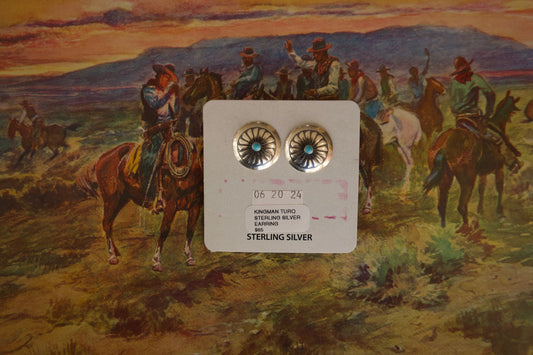 Medium Windmill Concho Earrings