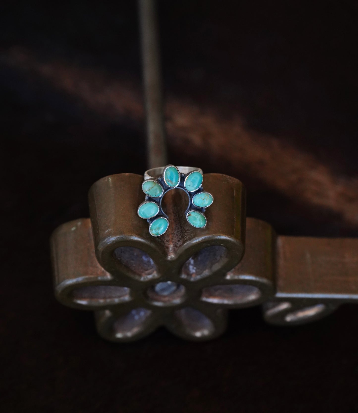 Turquoise Naja Rings - Adj