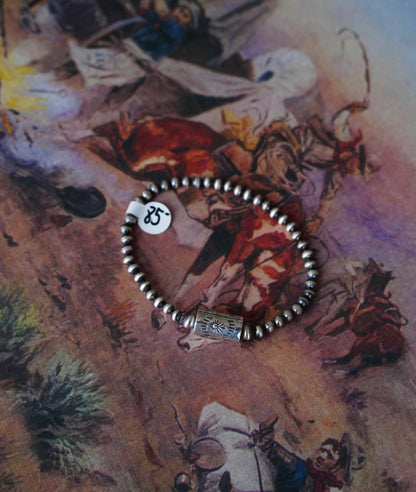 Sterling Silver Pearl Stretchy Bracelets