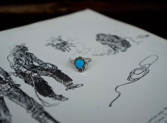Vintage Sleeping Beauty Ring - Size 10