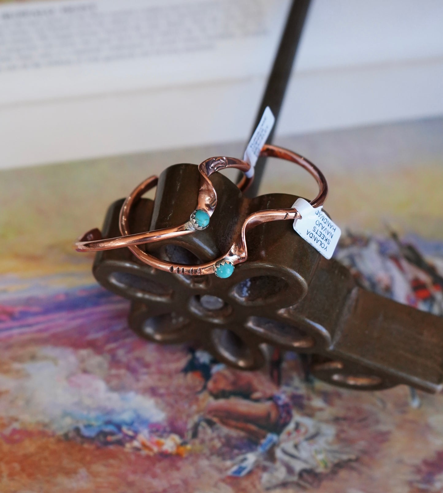 Yolanda Skeets Copper Cuffs