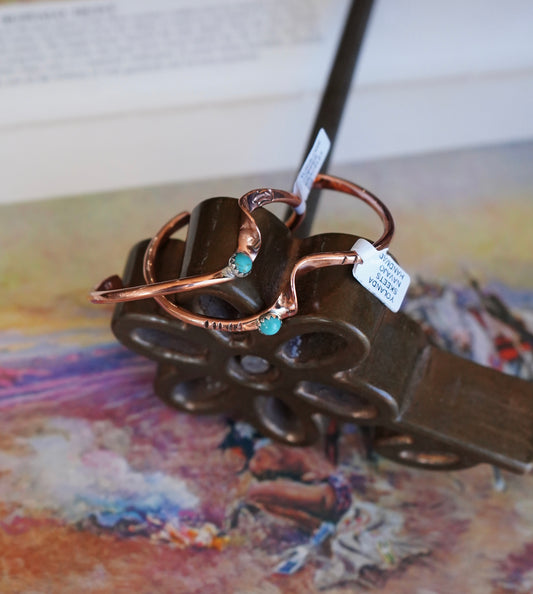 Yolanda Skeets Copper Cuffs