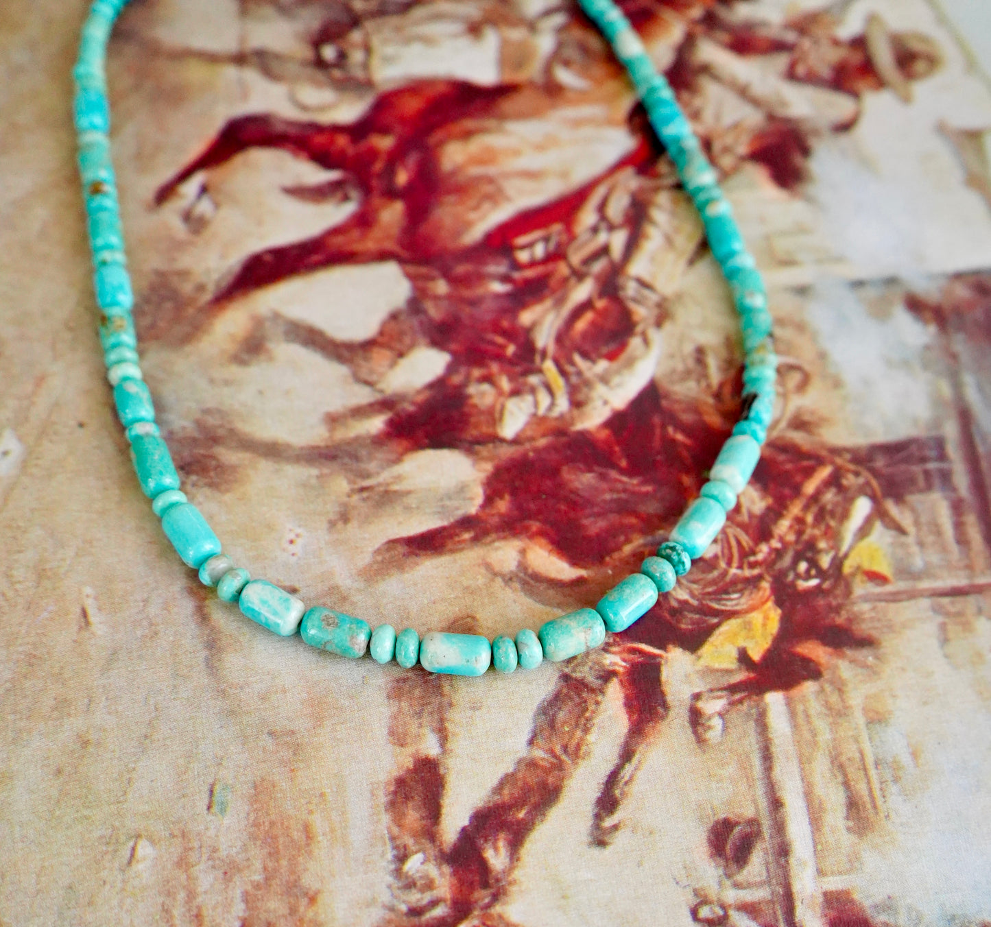 Vintage Turquoise Chip Necklaces