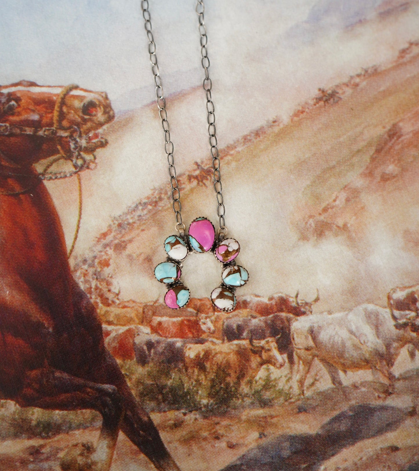 Cotton Candy Naja Necklace