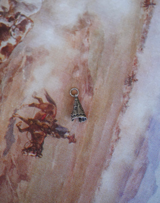 Vintage Stamped Teepee Pendant