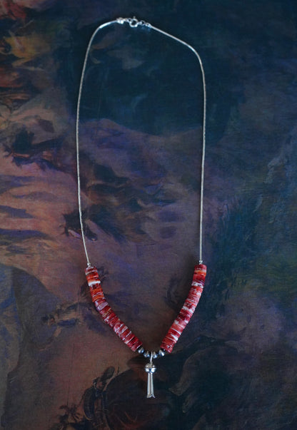 Liquid Silver & Spiny w/ Naja Necklace