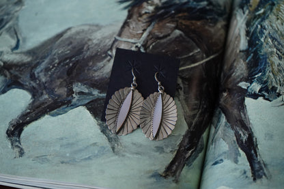 Vintage MOP Shell - Fish Hook Earrings