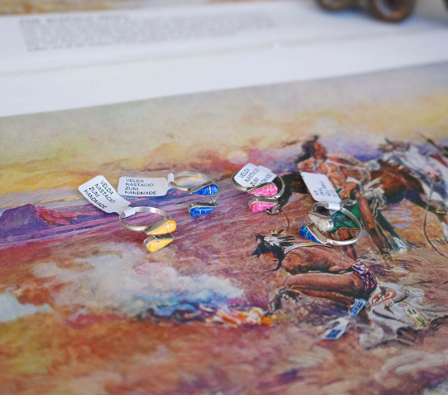 Velda Nastacio 2 Stone Opal Rings - Adj