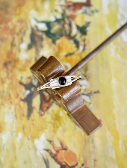 Esther White Single Stone Cuffs